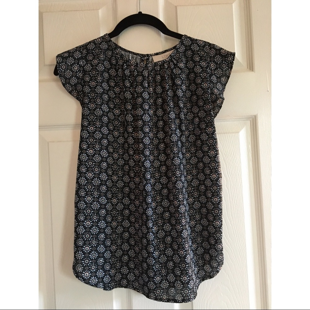 Loft Petite Floral Blouse
